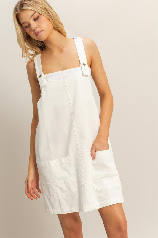 1572 Overall Pockets Dress