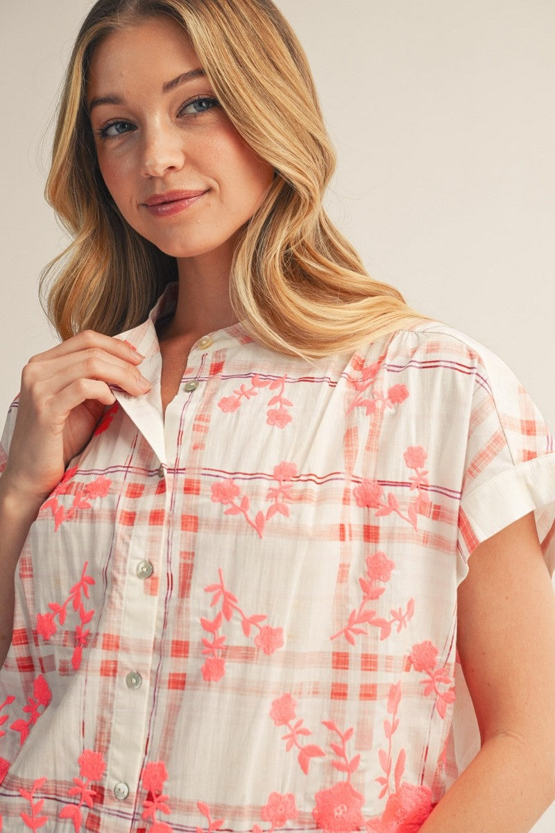 2311 Neon Floral Top
