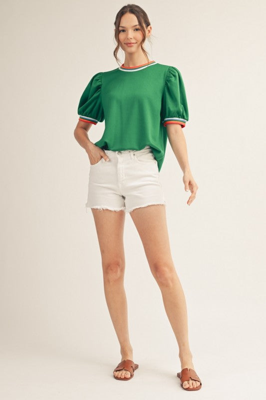 2206 Multi Color Trim Shirt