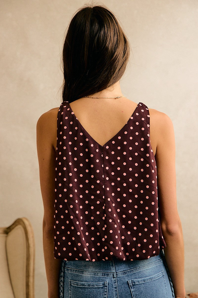2674 Polka Dots Bubble Top