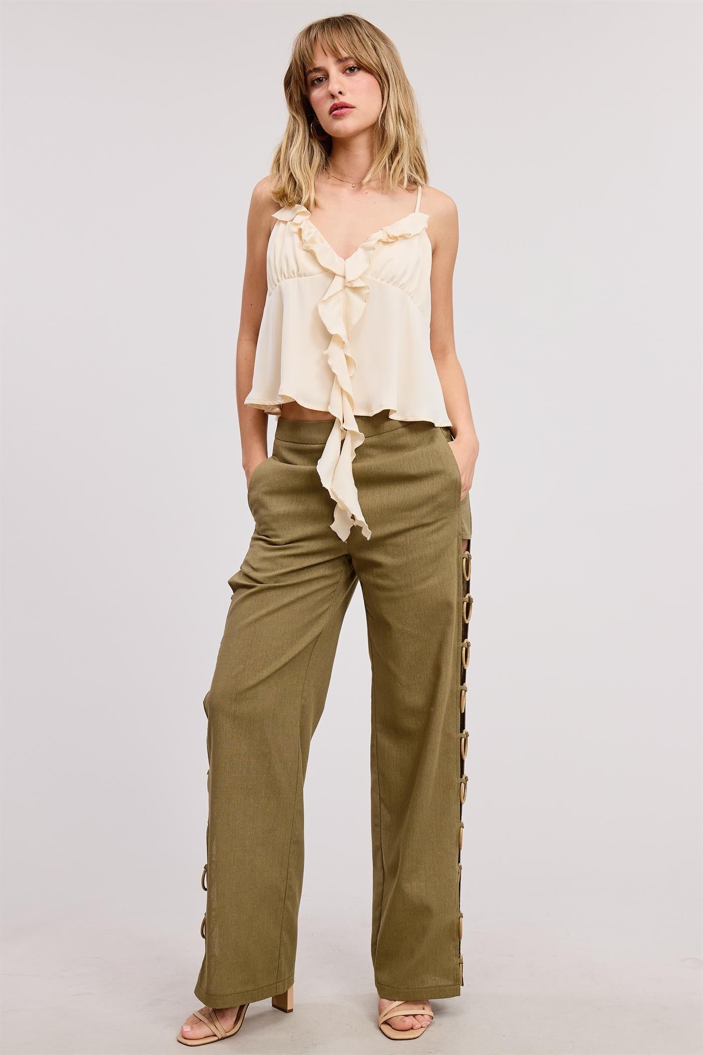 2270 Olive Side Circles Pant
