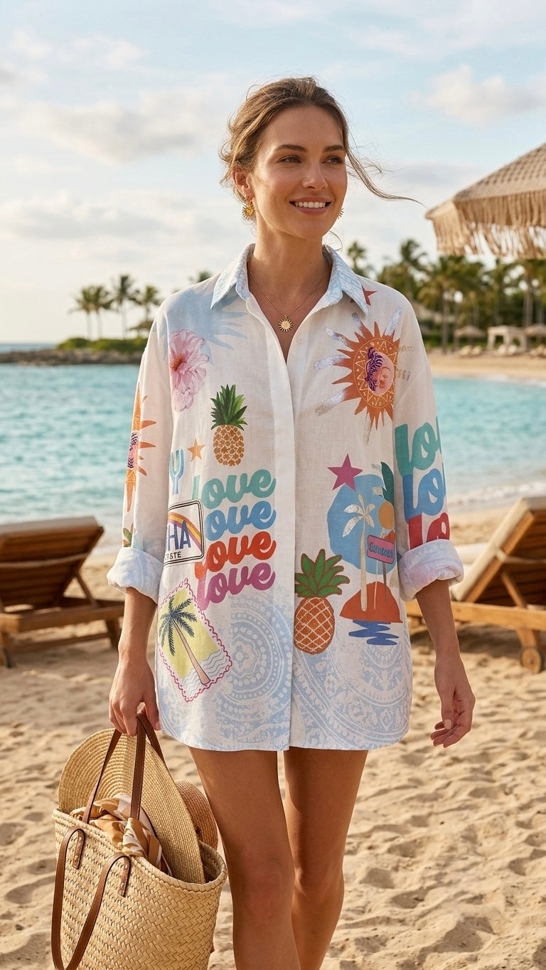 2461 Parrot Onesize Italian Button Down Shirt