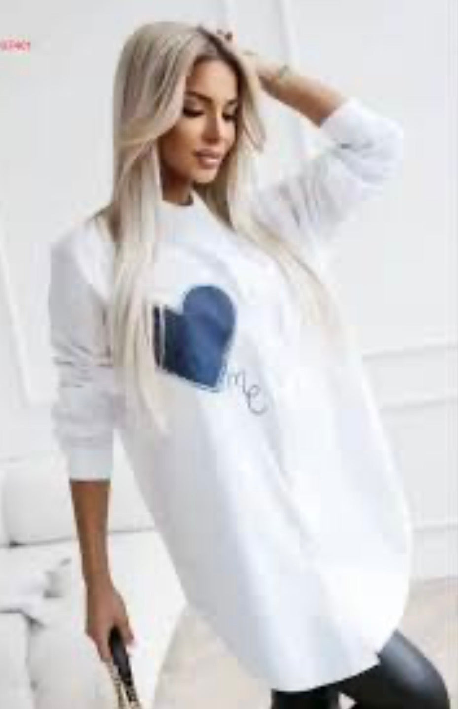 1823 Denim Heart Button Down Shirt