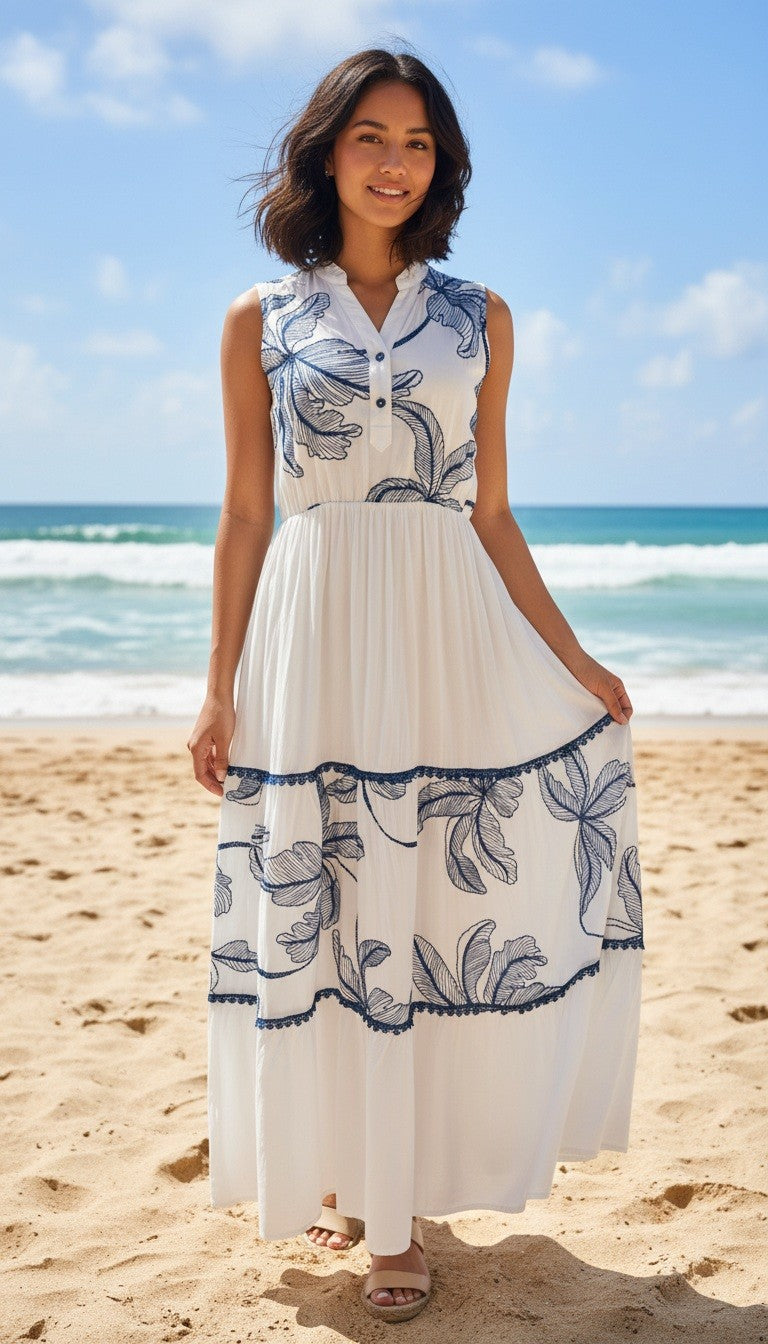 2433 Maxi Floral Dress