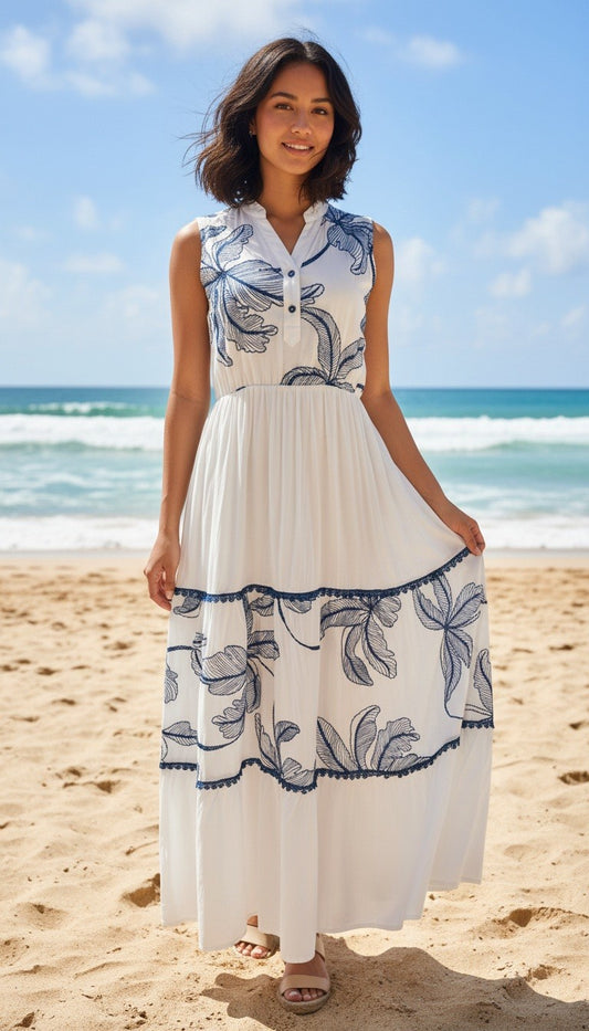 2433 Maxi Floral Dress