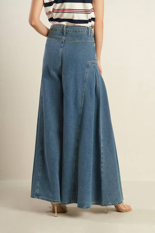 Wide Leg Denim Pant