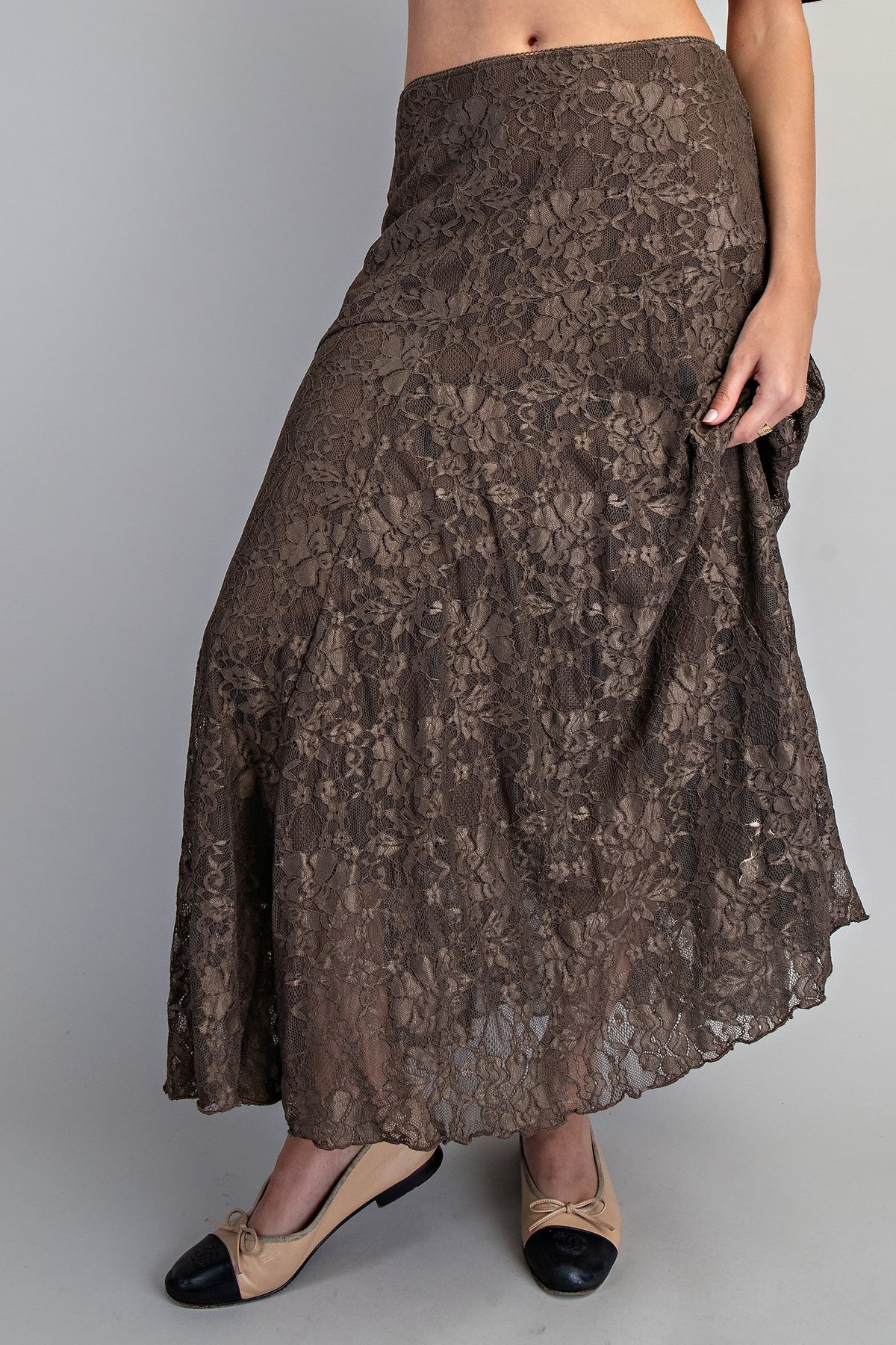 2768 Lace Maxi Skirt