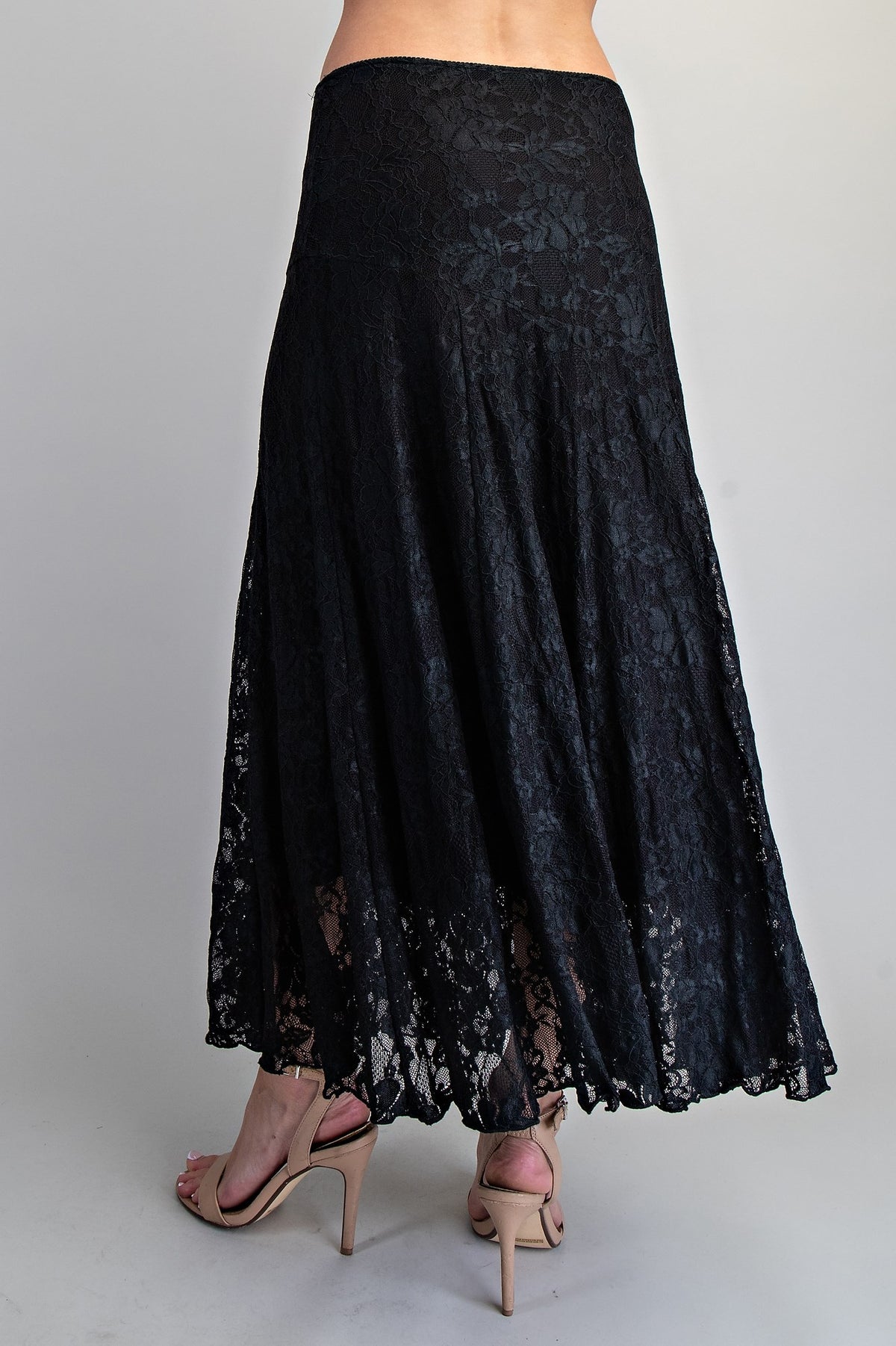 2768 Lace Maxi Skirt