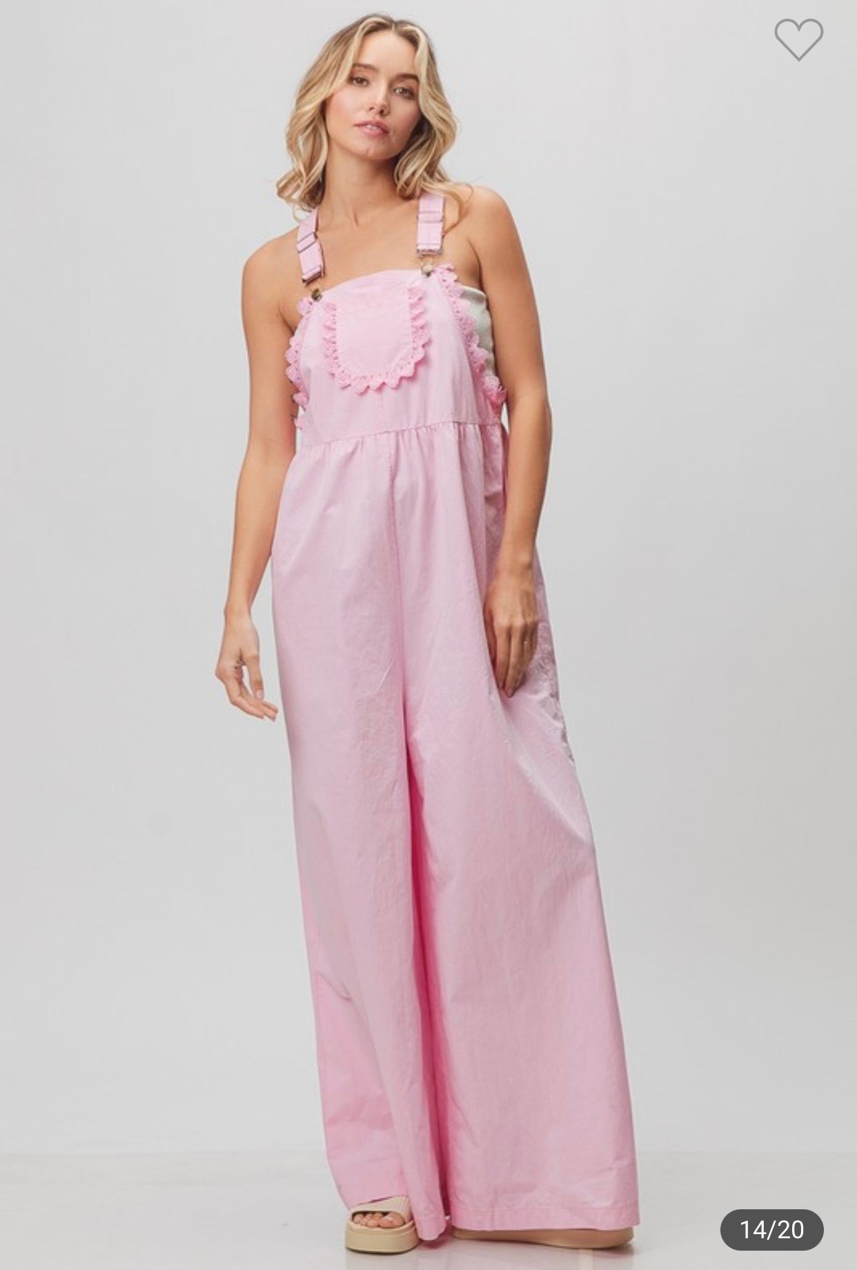 1093 Oversized Lace Wide Leg Jumpsuit