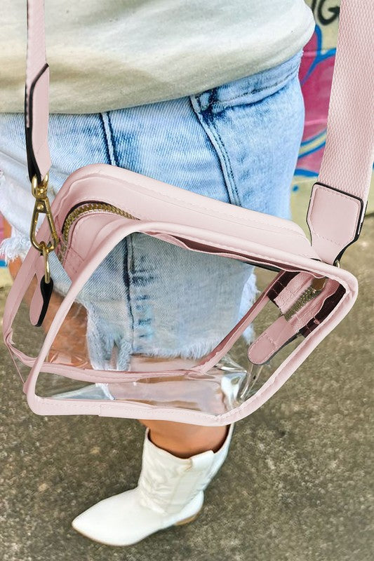 1536 Clear Messenger With Solid Strap