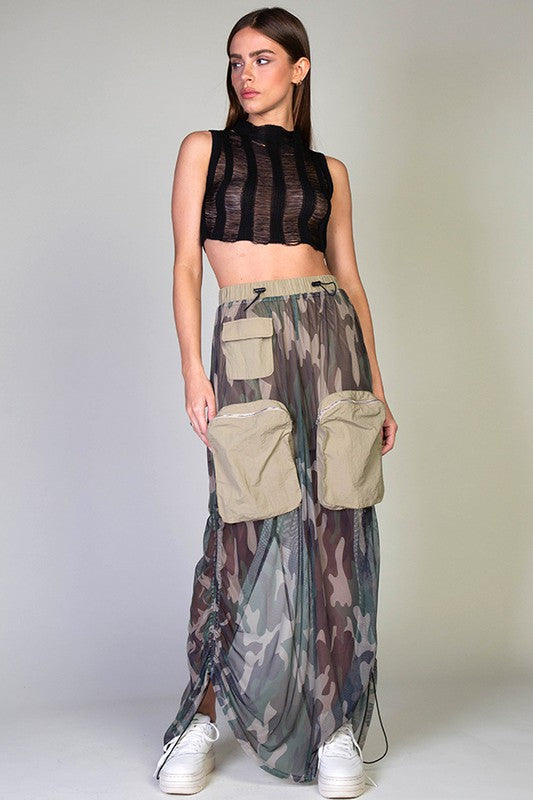 1703 Cargo Pockets Skirt