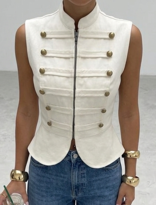 2564 Napoleon Denim Vest