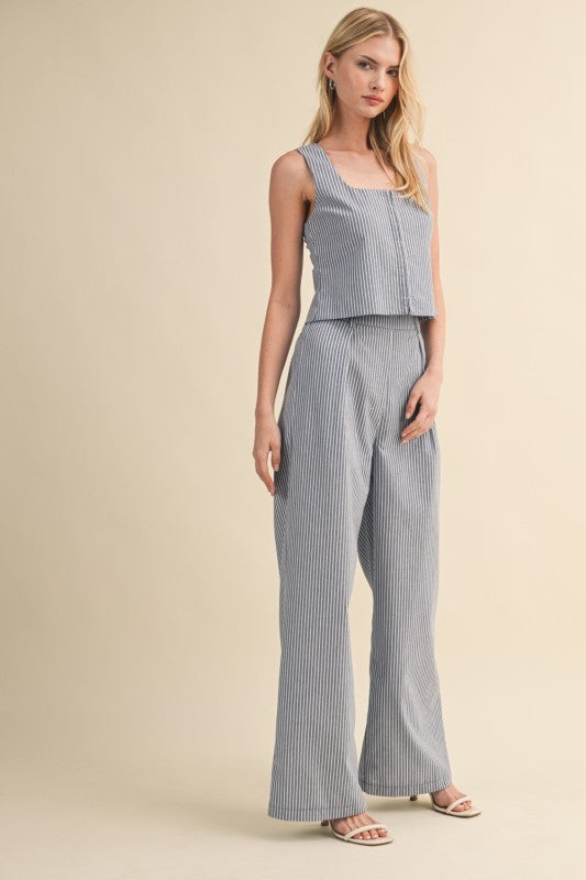2292 Striped Pant Set