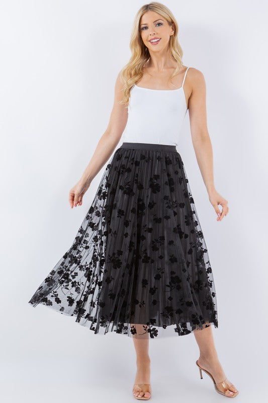 1735 Reversible Tull Skirt
