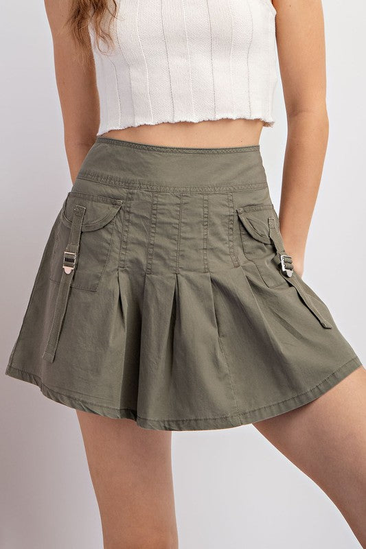 1058 Cargo Mini Skirt