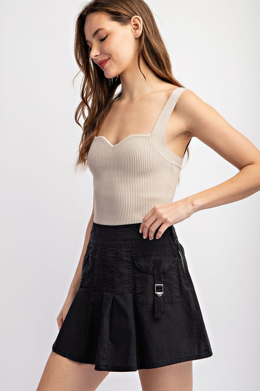 1058 Cargo Mini Skirt