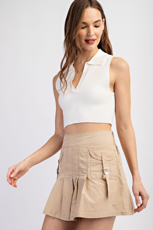 1058 Cargo Mini Skirt
