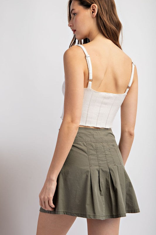 1058 Cargo Mini Skirt