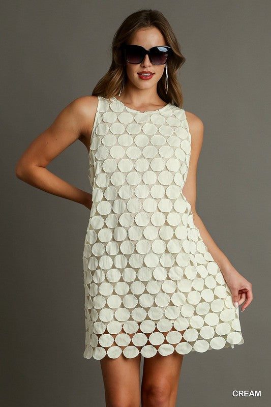 Mini Balls Lace Sleeveless Dress