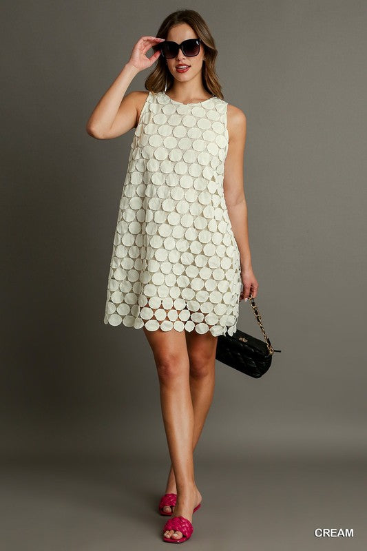 Mini Balls Lace Sleeveless Dress