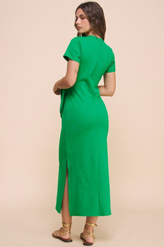 Knot Stretch Midi Dress