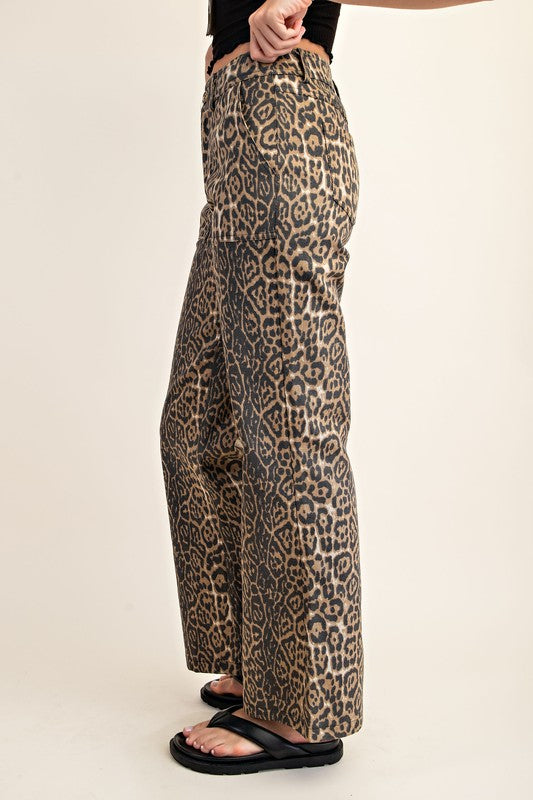 1155 Leopard Print Jeans
