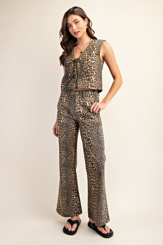1155 Leopard Print Jeans