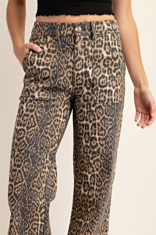 1155 Leopard Print Jeans