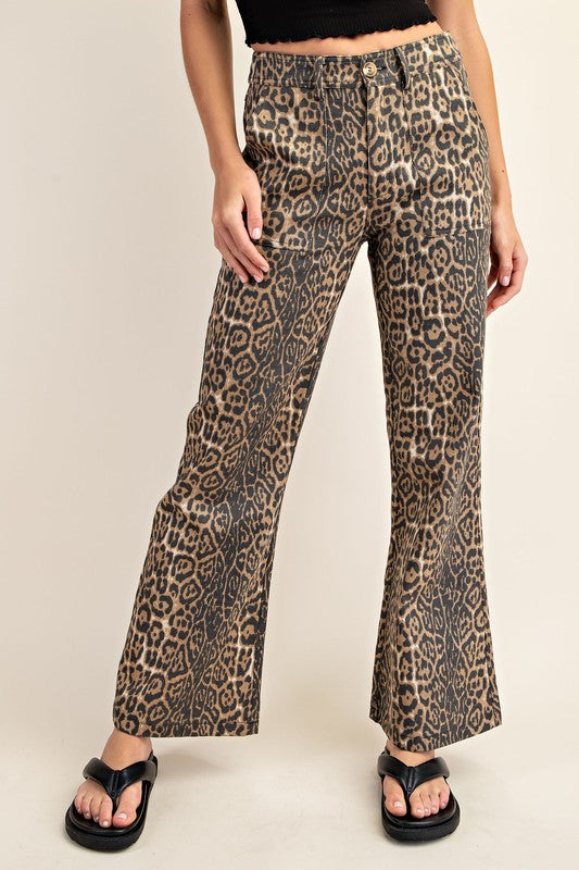 1155 Leopard Print Jeans