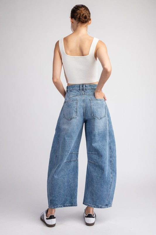 1840 Denim Barrel Pant