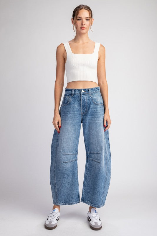 1840 Denim Barrel Pant