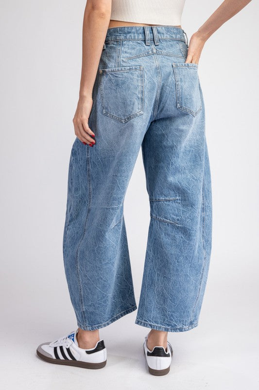 1840 Denim Barrel Pant