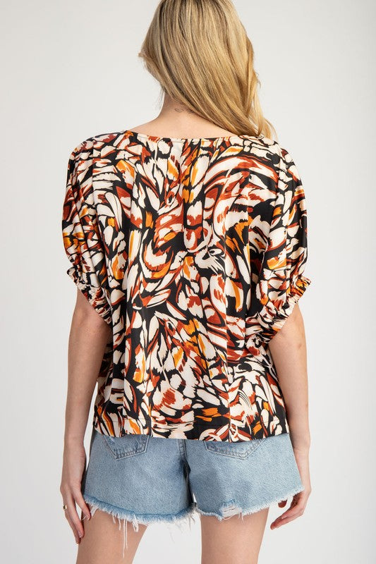 Elastic Print Top