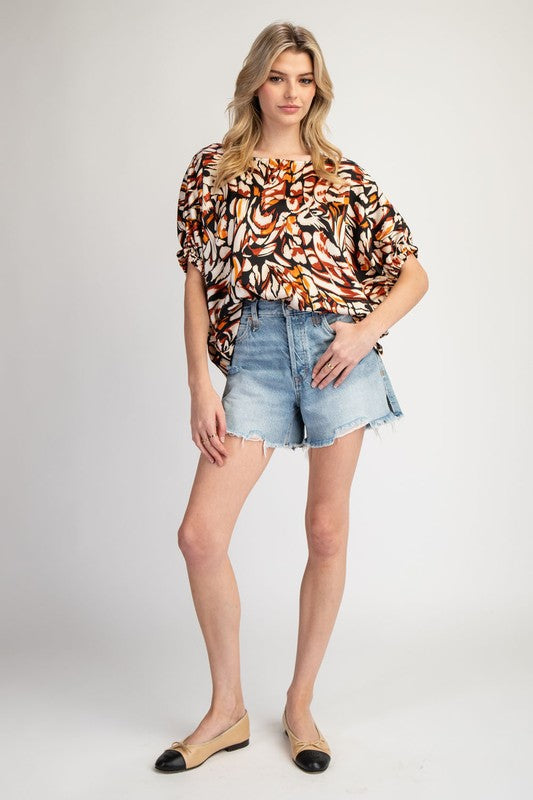 Elastic Print Top