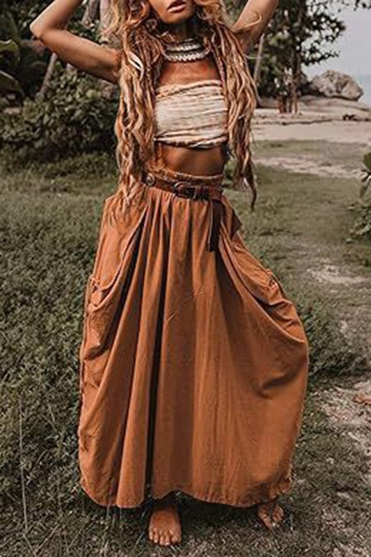 Harem Maxi Skirt