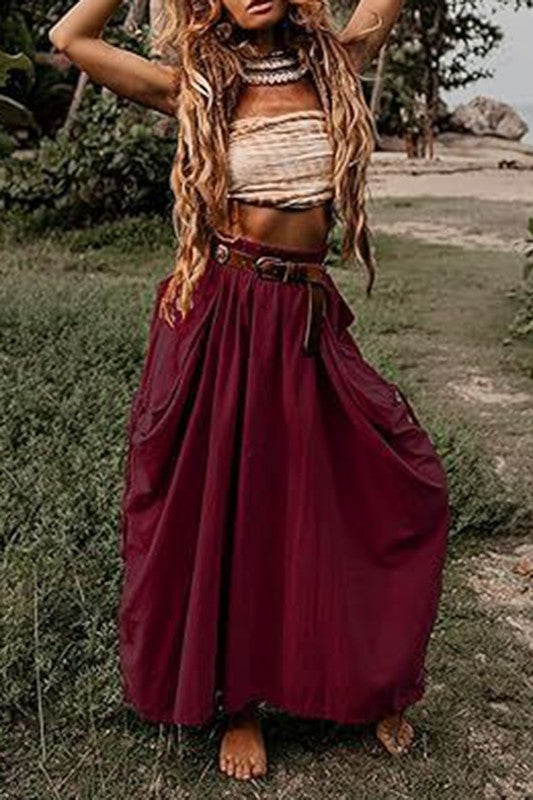 Harem Maxi Skirt