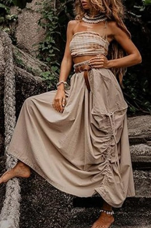 Harem Maxi Skirt