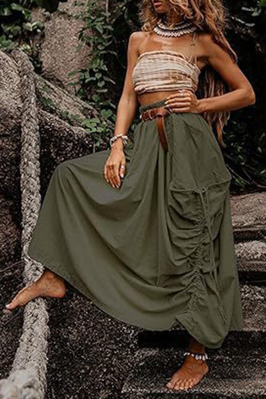 Harem Maxi Skirt