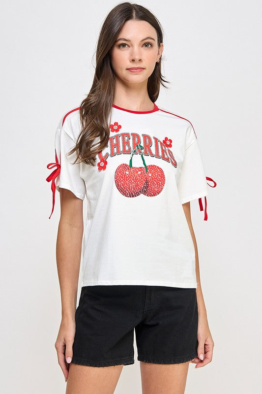 Rhinestones Cherry T-Shirt