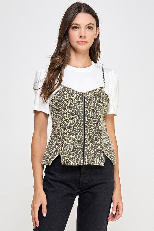 Vest Animal Print T-Shirt