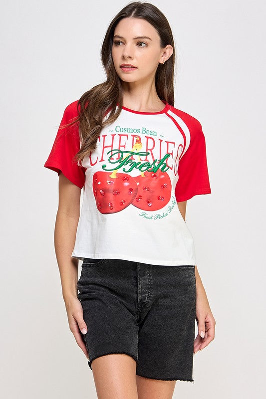 Cherries Sparkels T-Shirt