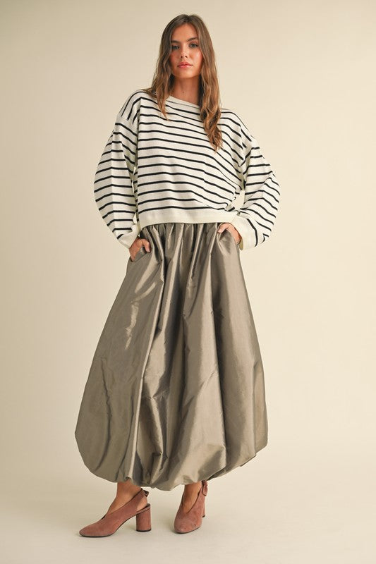 1185 Bubble Maxi Skirt
