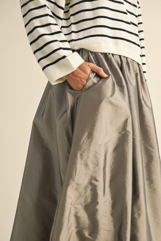 1185 Bubble Maxi Skirt