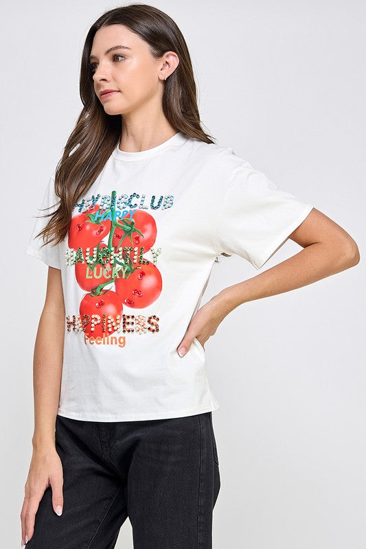 Rhinestones & Pearls Tomatoes T-Shirt