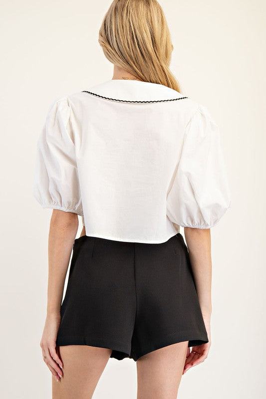 1256 Little Bow Pockets Skort