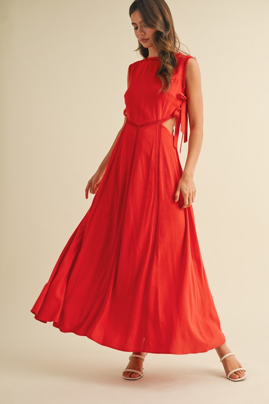 1544 Cut Out Lace Dress