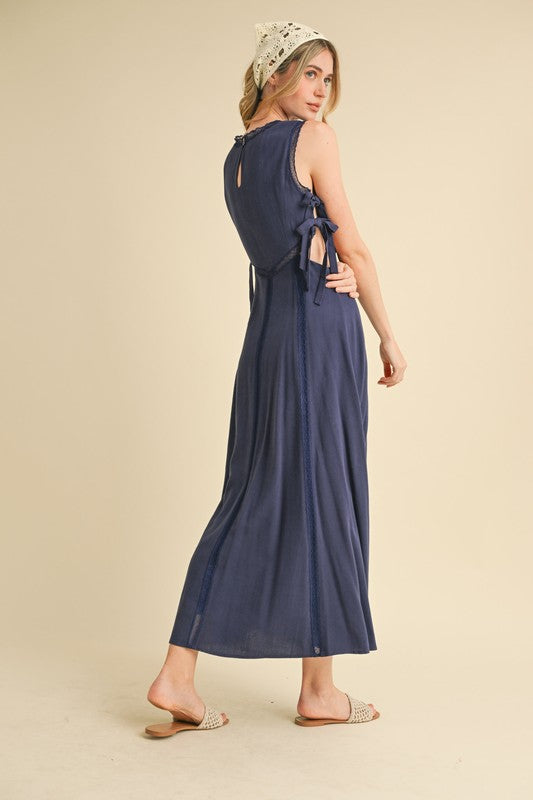 1544 Cut Out Lace Dress