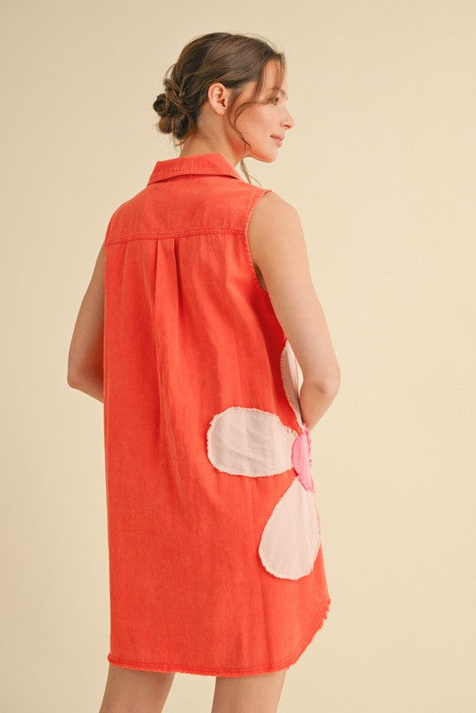 1387 Bright Flower Dress