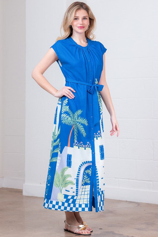 1549 Mikono Palm Maxi Dress