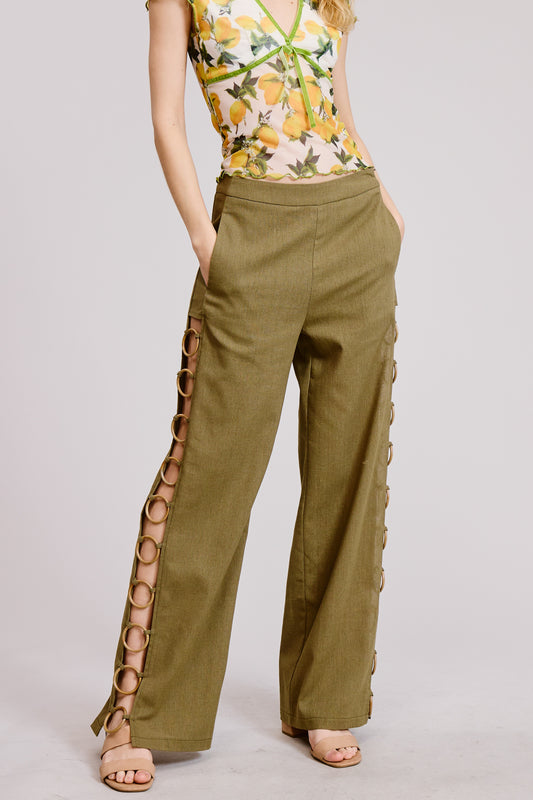 2270 Olive Side Circles Pant